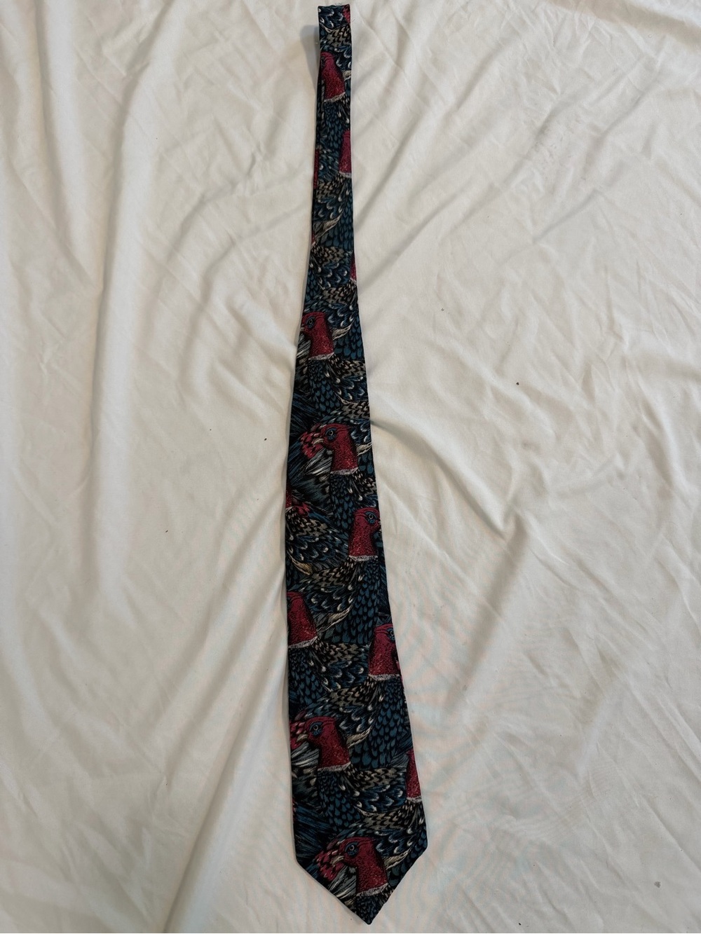 Vintage Field & Stream 100% Silk Pheasant Hunting Necktie